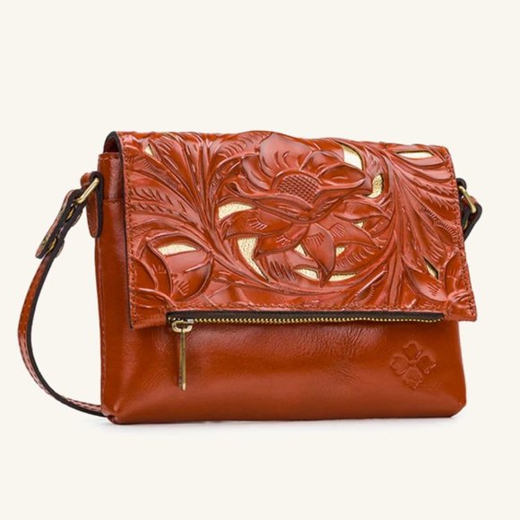Patricia Nash Corfu Crossbody Cutout Tooled - Picture 2 of 9